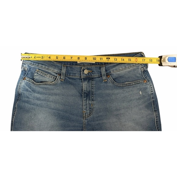 Levis Strauss Size 14 Heritage Boyfriend Crop Ankle Denim Jean - Picture 6 of 10